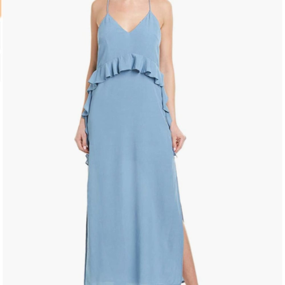NEW - ELLIATT - Rapture Sleeveless Ruffle Slip Long Maxi Dress - Picture 6 of 9